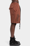 Thom Krom | SS26 - Cotton sweat shorts, Spray red MST519