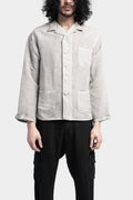 Never Enough | SS24 - Linen blend button up jacket, Arena fade