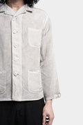 Never Enough | SS24 - Linen blend button up jacket, Arena fade