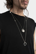 Irregular ring pedant chain necklace