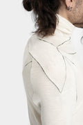 Marc Point | AW24 - Lightweight wool / silk turtleneck ls T-Shirt, Ivory White