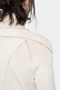 Marc Point | AW24 - Lightweight wool / silk turtleneck ls T-Shirt, Ivory White
