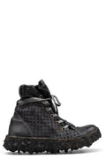 Culture of Brave Perforated High top melt sole laced sneakers MELM3