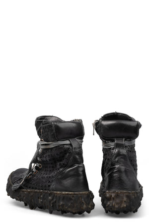 Culture of Brave Perforated High top melt sole laced sneakers MELM3