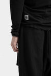Marc Point | AW24 - Lightweight wool / silk turtleneck ls T-Shirt, Black