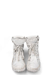 Culture of Brave Perforated High top melt sole laced sneakers MELM3
