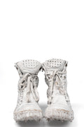 Culture of Brave Perforated High top melt sole laced sneakers MELM3