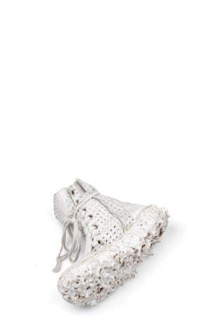 Culture of Brave Perforated High top melt sole laced sneakers MELM3