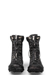 Culture of Brave | High top melt sole front zip sneakers, Coal MELH1W