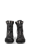 Culture of Brave | High top melt sole front zip sneakers, Coal MELH1W