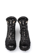Culture of Brave | High top melt sole front zip sneakers, Coal MELH1W