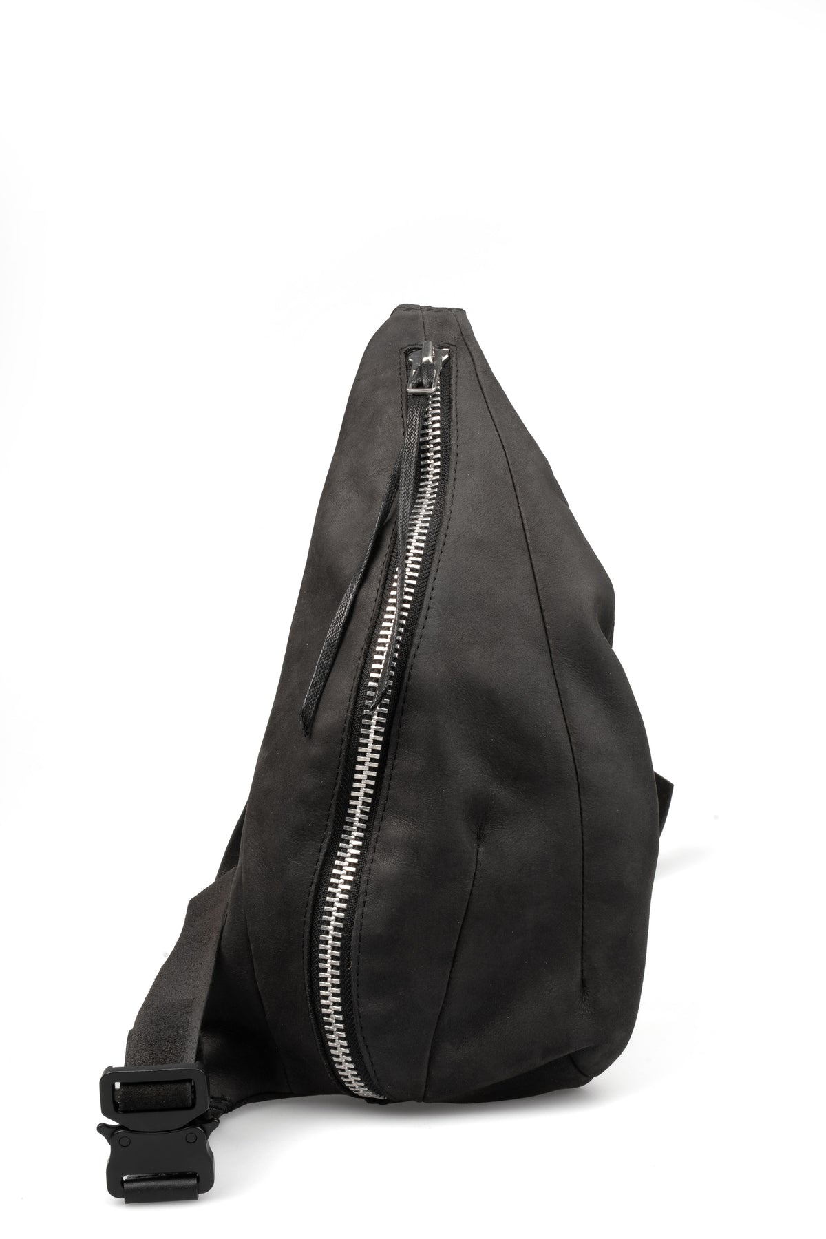 Werkschwarz | Leather cross body bag, WERK 50 F