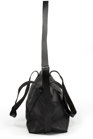 Werkschwarz | Small leather weekender bag, WERK 48F