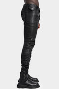 Julius_7 | AW24 - Folded split knee jeans, Coated