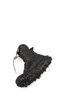 Culture of Brave | High top melt sole front zip sneakers, Coal MELH1W