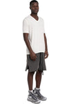 Thom Krom | SS26 - Silk blend v-neck t-shirt, White MTS945