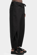 Front wrap wool blend pants