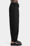 Front wrap wool blend pants