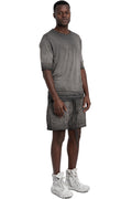 Thom Krom | SS26 - Layered t-shirt, Cold dye grey MTS940