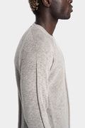 Julius_7 | - Crewneck knit sweater, Plaster