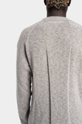 Julius_7 | - Crewneck knit sweater, Plaster