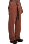Oversized drop crotch sweatpants, Spray red