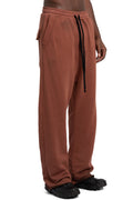 Oversized drop crotch sweatpants, Spray red