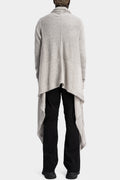 Julius_7 | AW24 - Long wool blend cardigan, Plaster