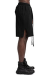 Cotton drawstring shorts, Black