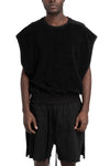 Cotton vest, Black