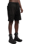 Linen shorts, Black