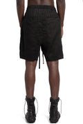 Linen shorts, Black