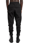 Low crotch tech pants, Black