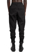 Low crotch tech pants, Black