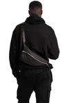Werkschwarz | Leather cross body bag, WERK 50 F