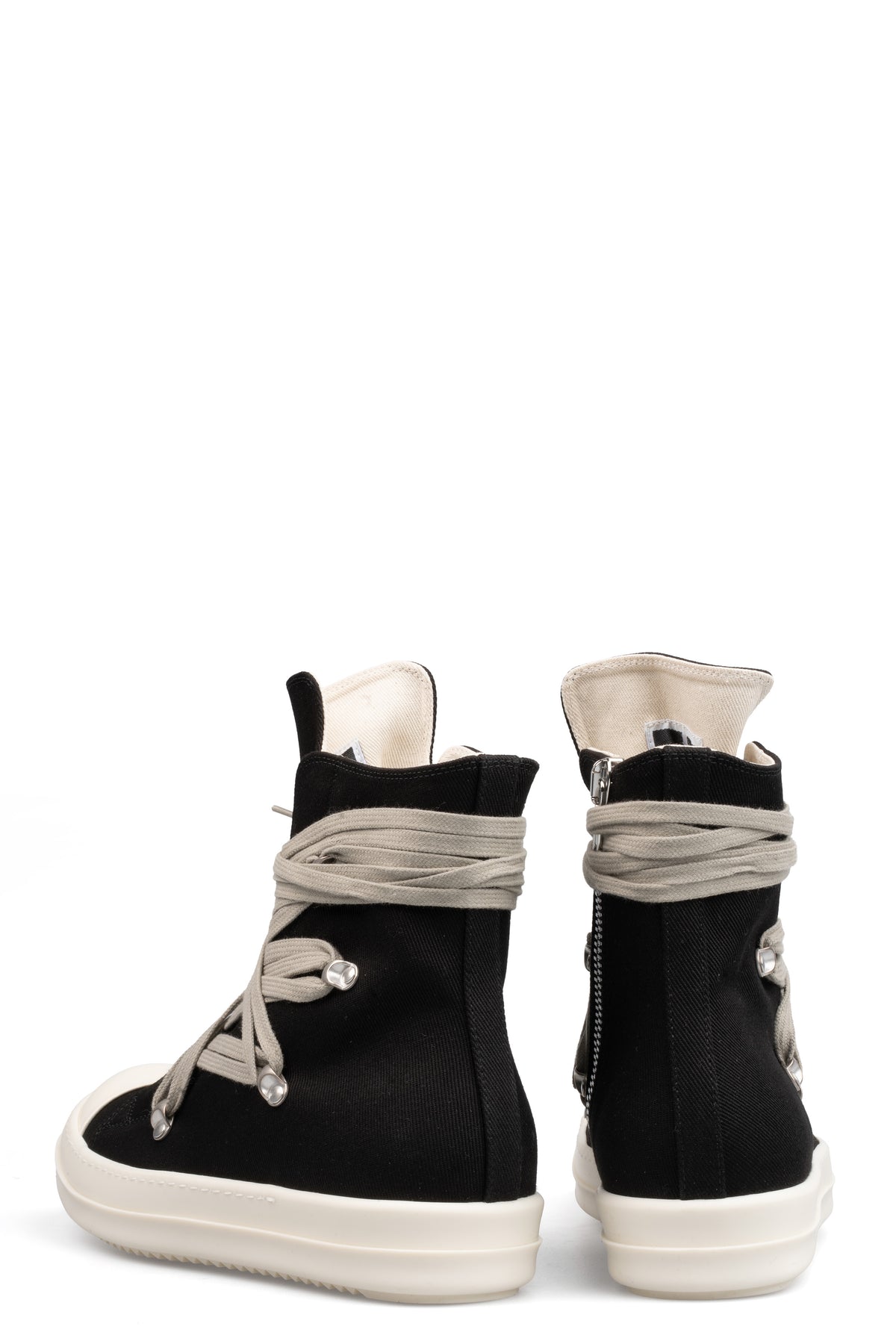 Rick Owens DRKSHDW | Megalace Ramones sneakers, DU01F4809 DOW1 911 Black / Milk