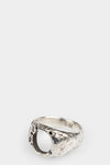 Enris Mars | Black diamonds crater ring