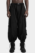 Belted oversized cargo pants