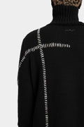 First Aid To the Injured | AW24 - High neck wool blend knit sweater