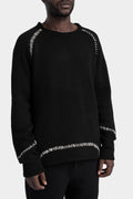 First Aid To the Injured | AW24 - Scar-stitch detail knit sweater