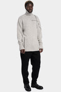 First Aid To the Injured | AW24 - High neck wool blend knit sweater, Oyster