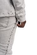 Thom Krom | SS26 - Denim overshirt, Light grey MH181