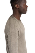 Thom Krom | SS26 - Contrast long sleeve tee, Cold dye olive MTS941