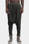 First Aid To The Injured | AW24 - Waffle cotton drop crotch sweatpants, Green