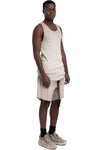 Thom Krom | SS26 - Ribbed cotton tank top, Cold dye stone MTS947