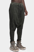 First Aid To The Injured | AW24 - Waffle cotton drop crotch sweatpants, Green