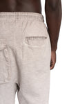 Thom Krom | SS26 - Cotton linen contrast drawstring pants,  Cold dye stone MST523