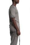 Thom Krom | SS26 - Slim rib t-shirt, Cold dye grey MTS948