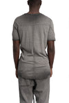 Thom Krom | SS26 - Slim rib t-shirt, Cold dye grey MTS948