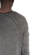 Thom Krom | SS26 - Contrast long sleeve tee, Cold dye grey MTS941
